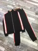 hombre sportswear louis vuitton tracksuits chandal stand collar black
